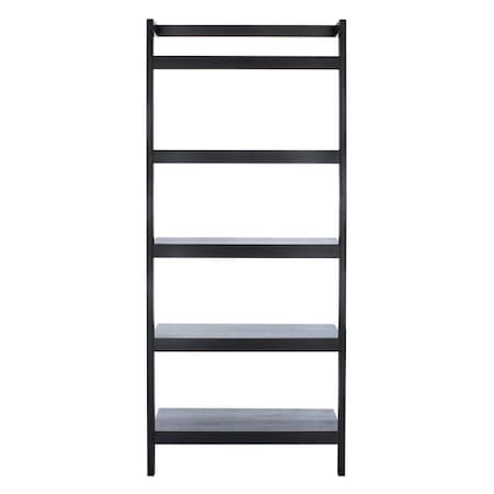 Safavieh Beauregard 5 Tier Leaning Etagere, Black ETG9402D